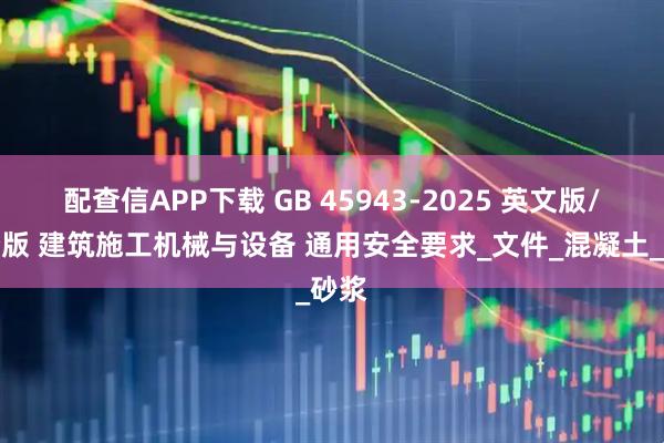 配查信APP下载 GB 45943-2025 英文版/翻译版 建筑施工机械与设备 通用安全要求_文件_混凝土_砂浆