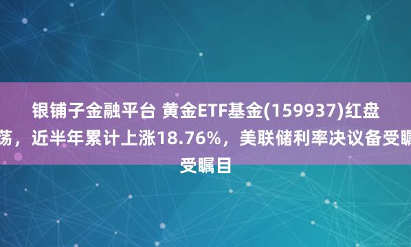银铺子金融平台 黄金ETF基金(159937)红盘震荡，近半年累计上涨18.76%，美联储利率决议备受瞩目