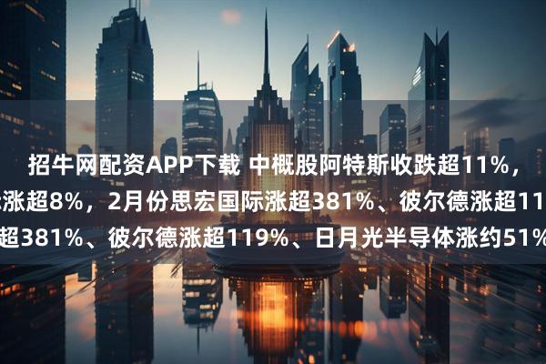 招牛网配资APP下载 中概股阿特斯收跌超11%，阿里跌超2%，玉柴国际涨超8%，2月份思宏国际涨超381%、彼尔德涨超119%、日月光半导体涨约51%